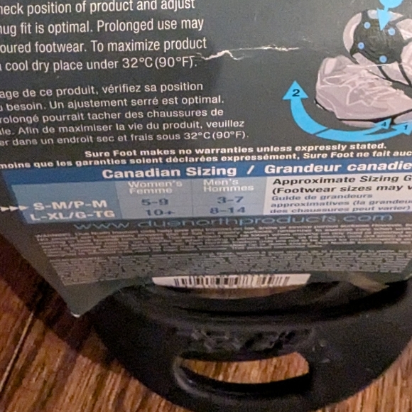 Due North Everyday Traction Aids - Black NWT Size S/M women's 5-9 M 3-7 - Picture 8 of 9